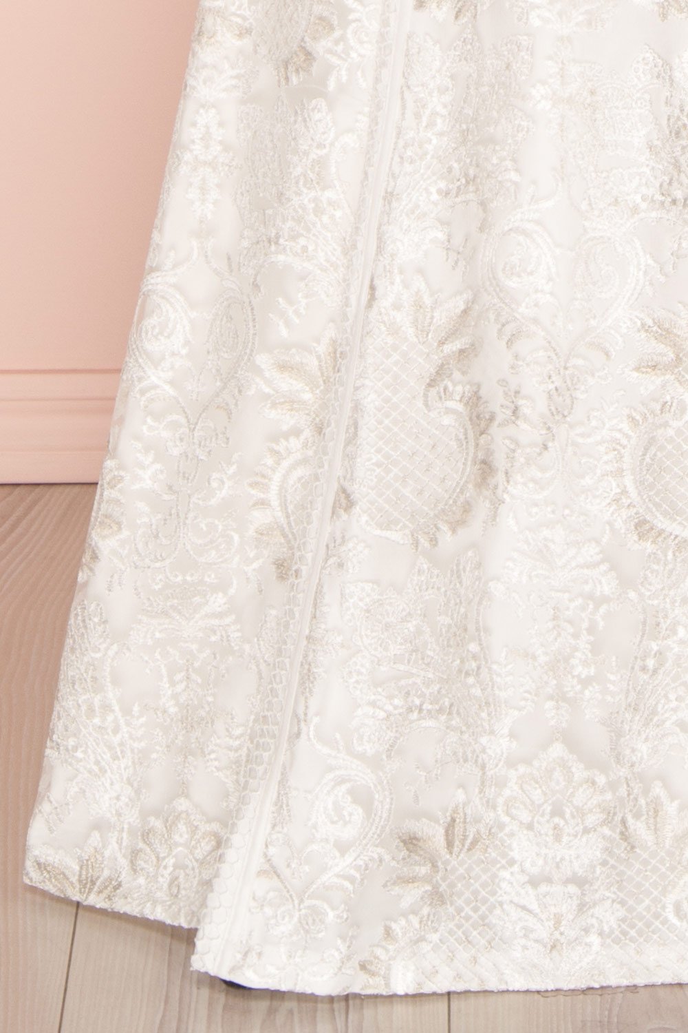 Sachini White Embroidered Bustier Mermaid Gown | Boudoir 1861