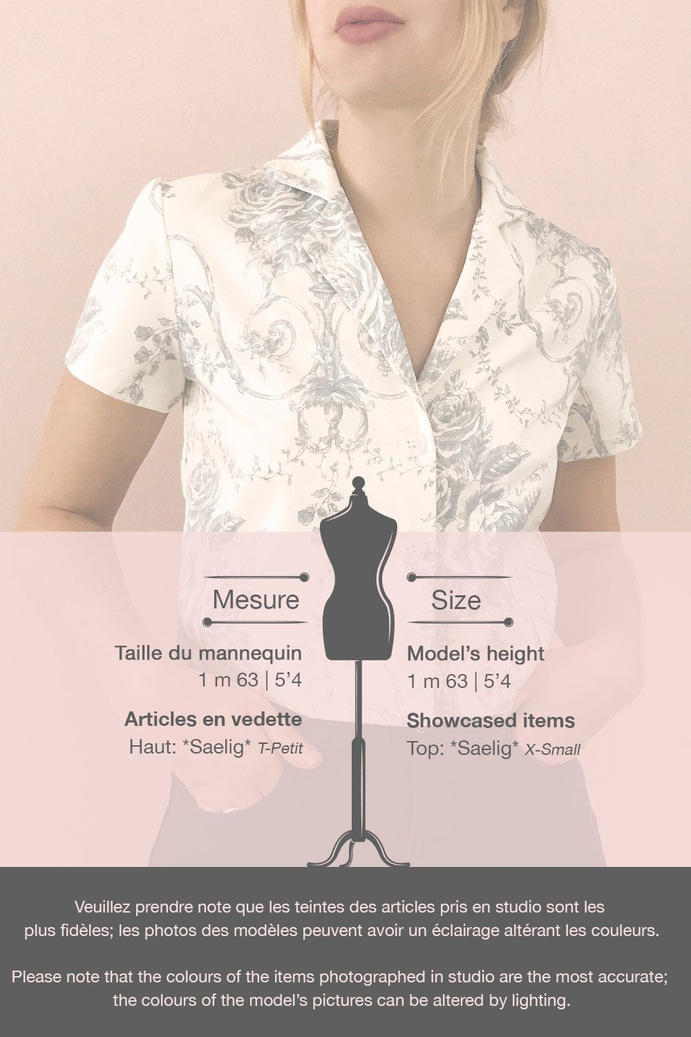 Saelig White & Blue Floral Buttoned Crop Top size | Boutique 1861 template