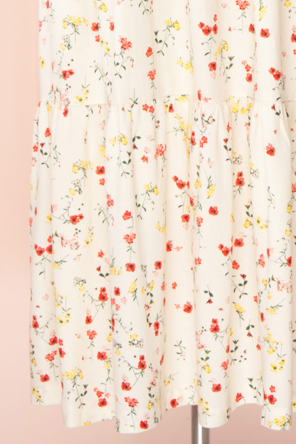 Sagaritis White Floral Puffy Sleeve Maxi Dress | Boutique 1861 skirt