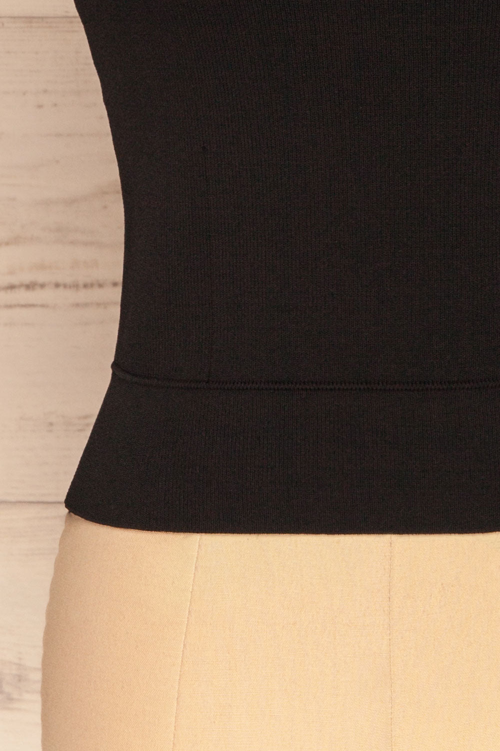 Salma Black V-Neck Knitted Cami | La petite garçonne bottom