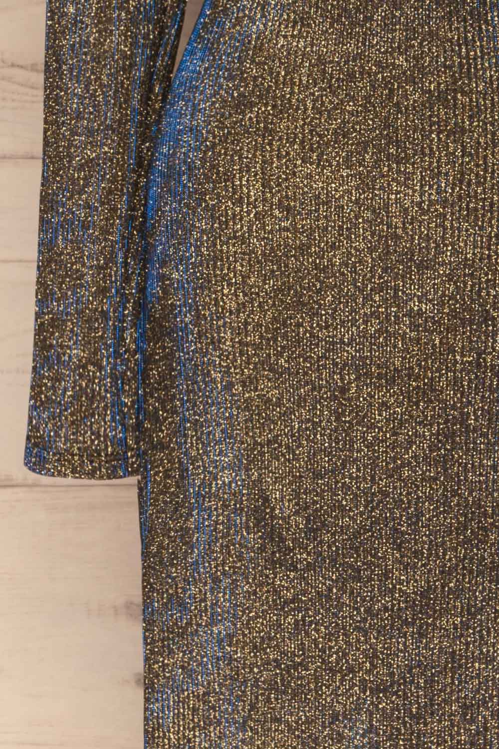 Salonique Black Sparkling Maxi Dress | La petite garçonne sleeve