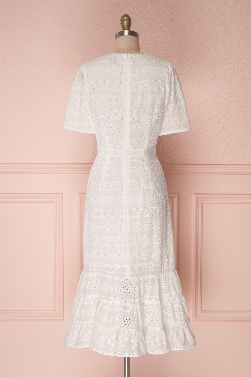 Sanisha | White Openwork Dress