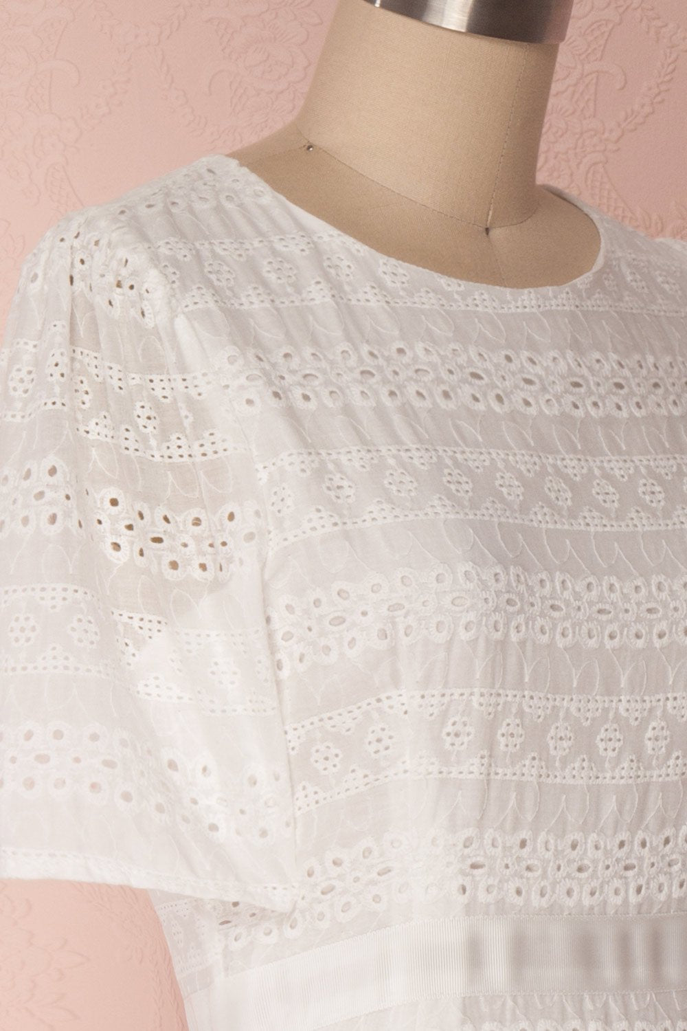 Sanisha | White Openwork Dress