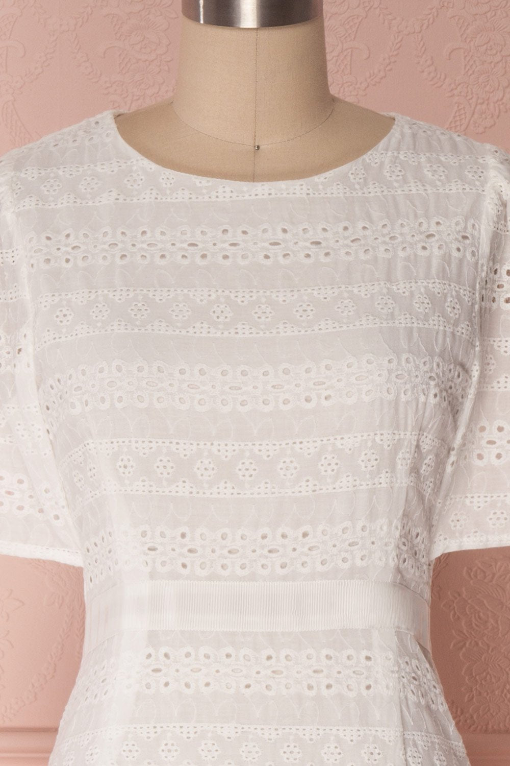 Sanisha | White Openwork Dress