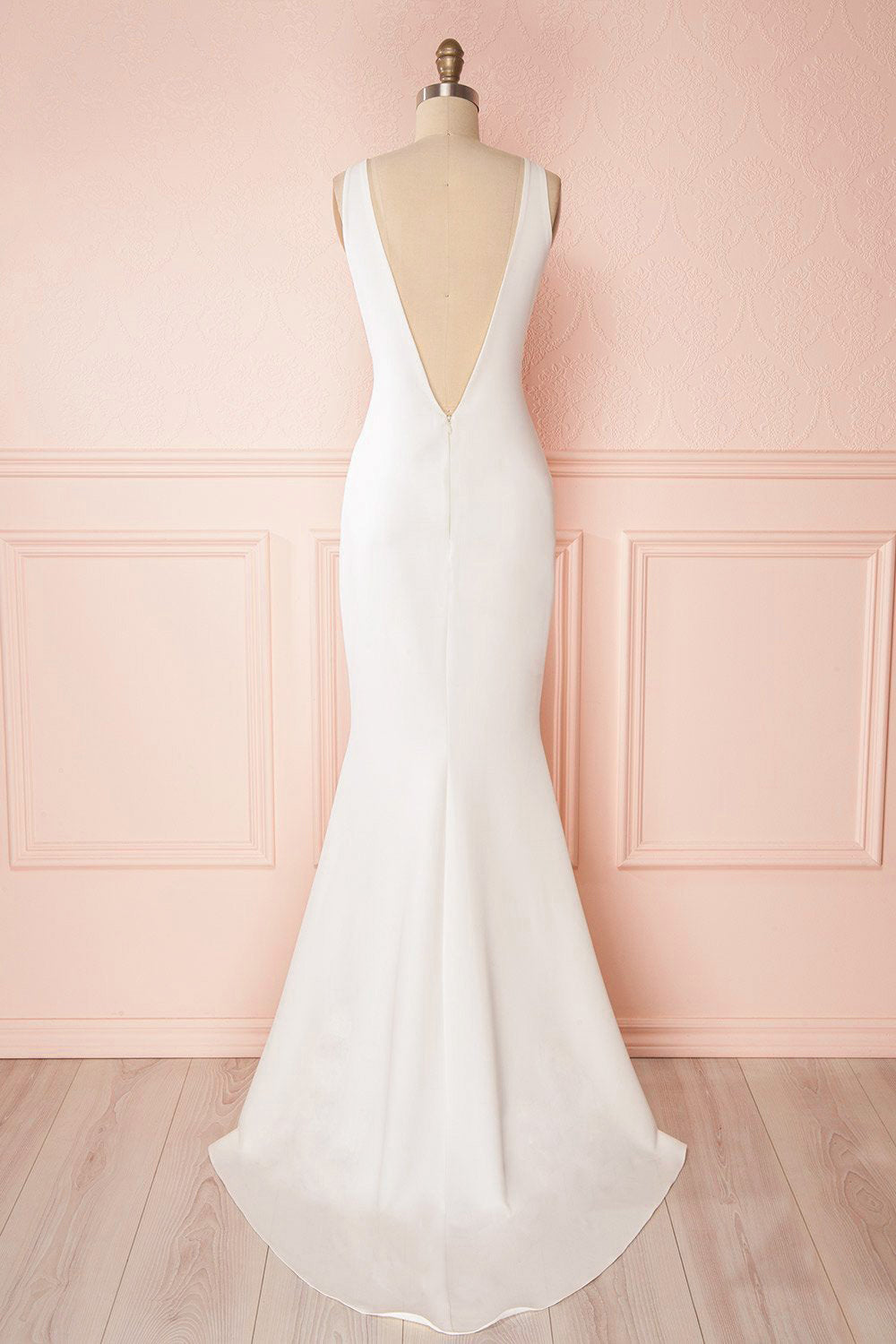 Sanya Ivory Mermaid Gown w/ Open Back | Boudoir 1861