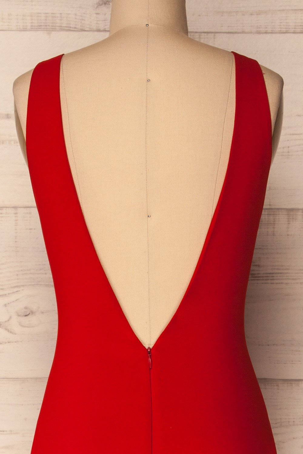 Sanya Rouge | Robe Maxi Coupe Sirène