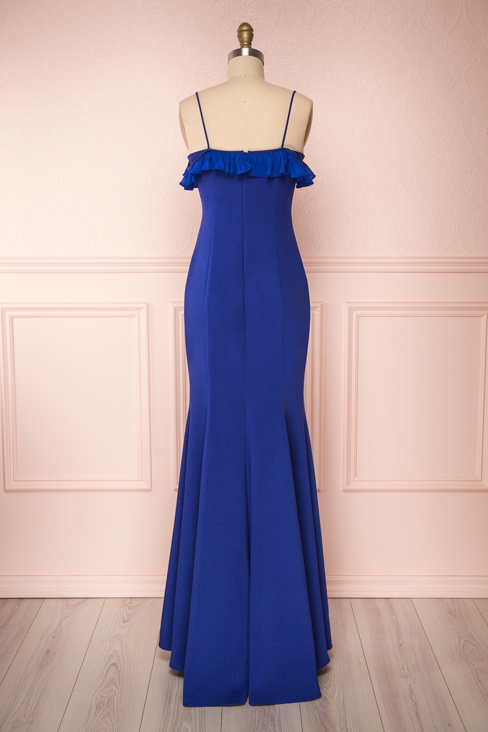 Sasha Royal Blue Mermaid Maxi Dress back view | Boudoir 1861