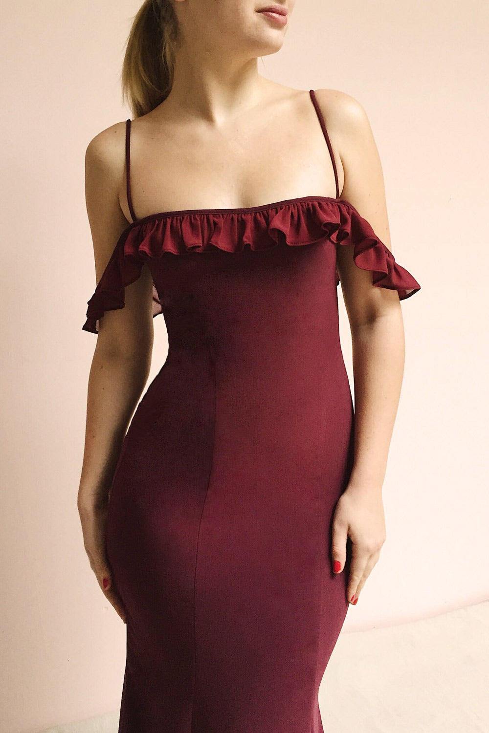 Sasha Burgundy | Mermaid Dress