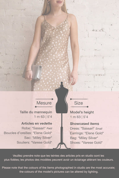 Sassari Taupe Silky Midi Dress | La petite garçonne template