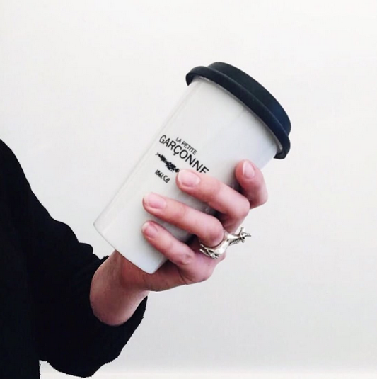 Tasse blanche LPG - White porcelain coffee mug 11