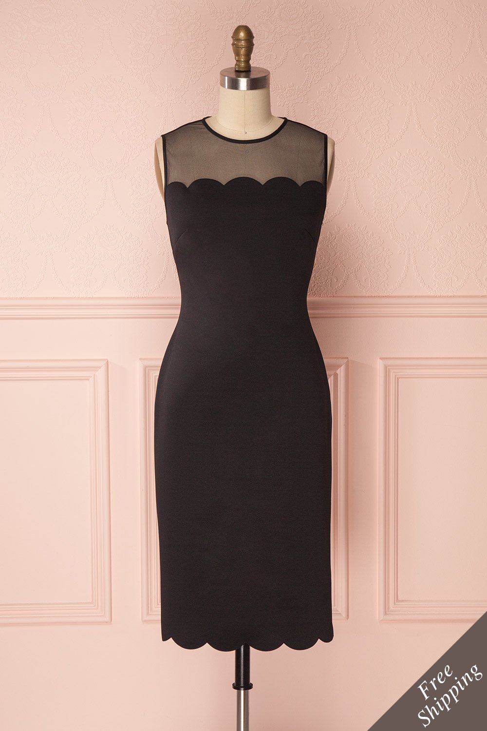 Seitaro Black Fitted Ted Baker Cocktail Dress | Boutique 1861