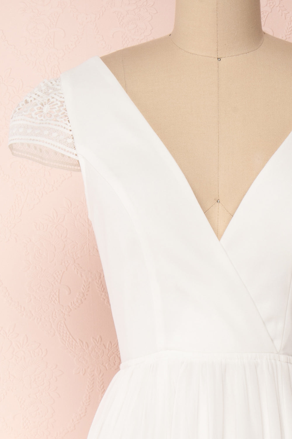 Senji Ivory Chiffon & Lace Wrap-Style Gown | Boudoir 1861 2