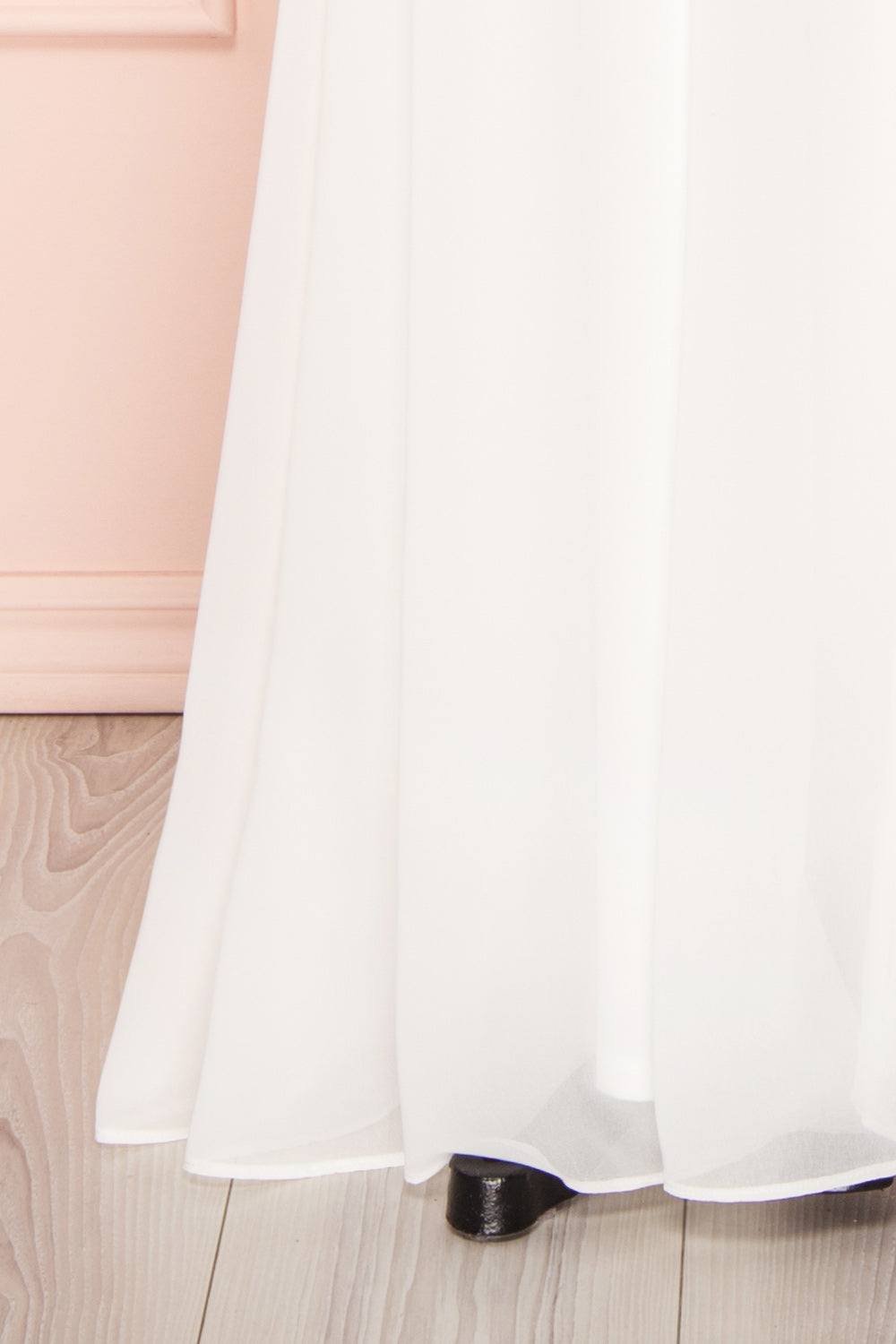 Senji Ivory Chiffon & Lace Wrap-Style Gown | Boudoir 1861 7