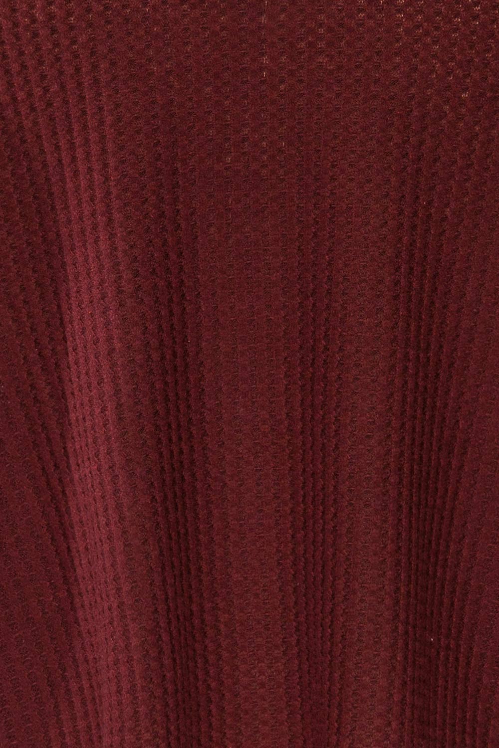 Sepino Burgundy Cropped Knit Sweater | La petite garçonne fabric
