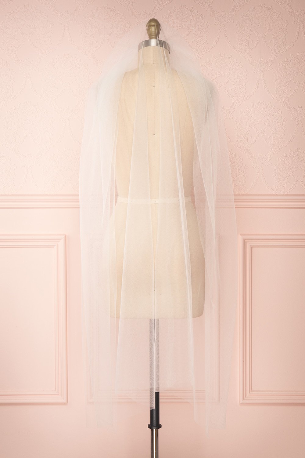 Serena Ivory Rhinestones Hair Comb Wedding Veil | Boudoir 1861 back view