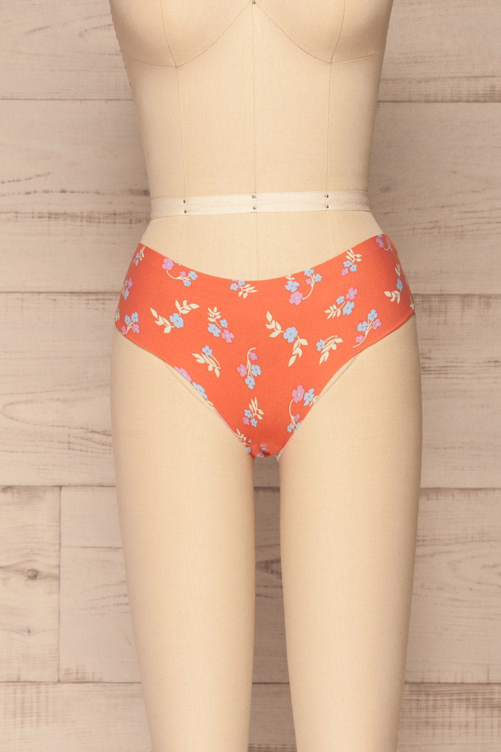 Set Losice Pack of 3 Seamless Undies | La petite garçonne front view orange