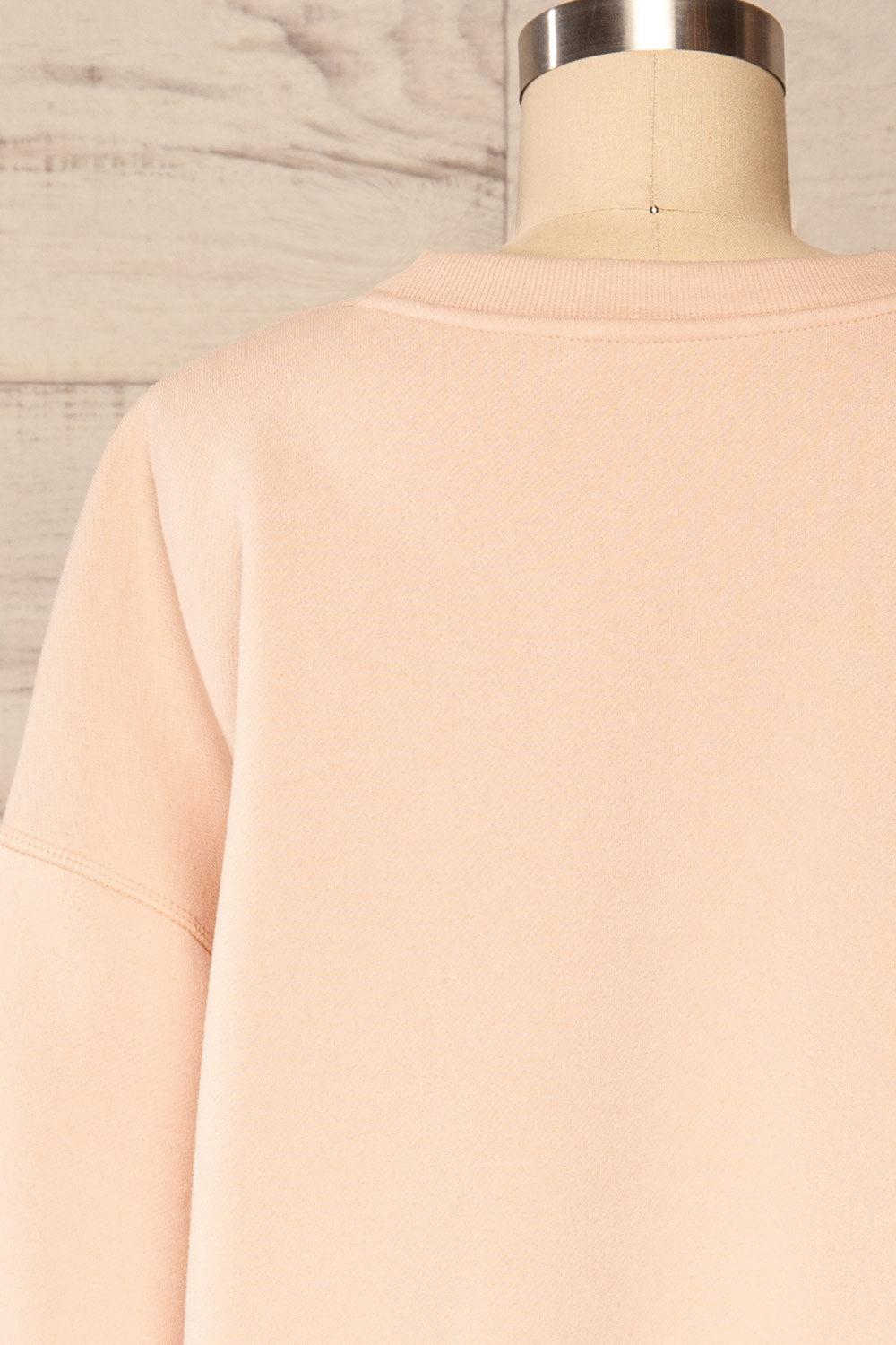 Set Luqa Blush Sweater & Joggers | La petite garçonne back close up top