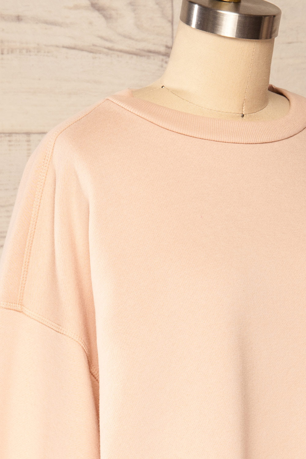 Set Luqa Blush Sweater & Joggers | La petite garçonne side close up top