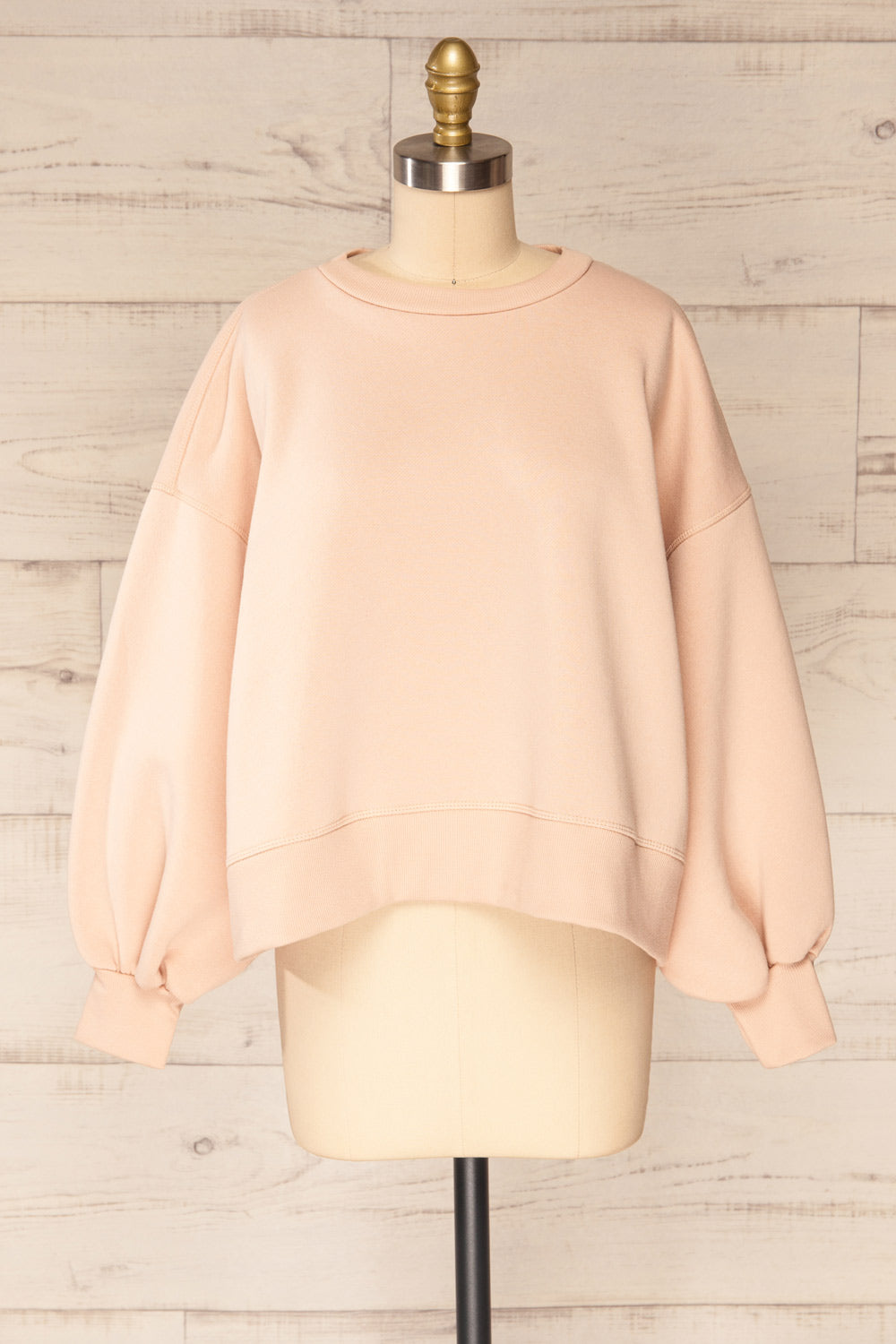 Set Luqa Blush Sweater & Joggers | La petite garçonne front view top