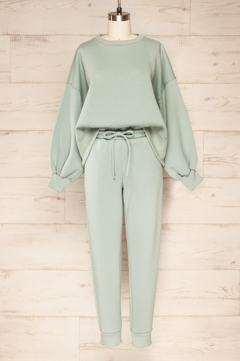 Set Luqa Green Sweater & Joggers | La petite garçonne set
