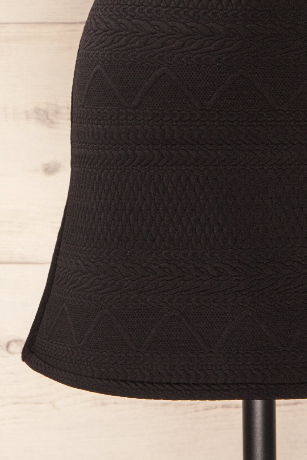 Set Ronda Black Crop Top & Skirt Set | La petite garçonne bottom