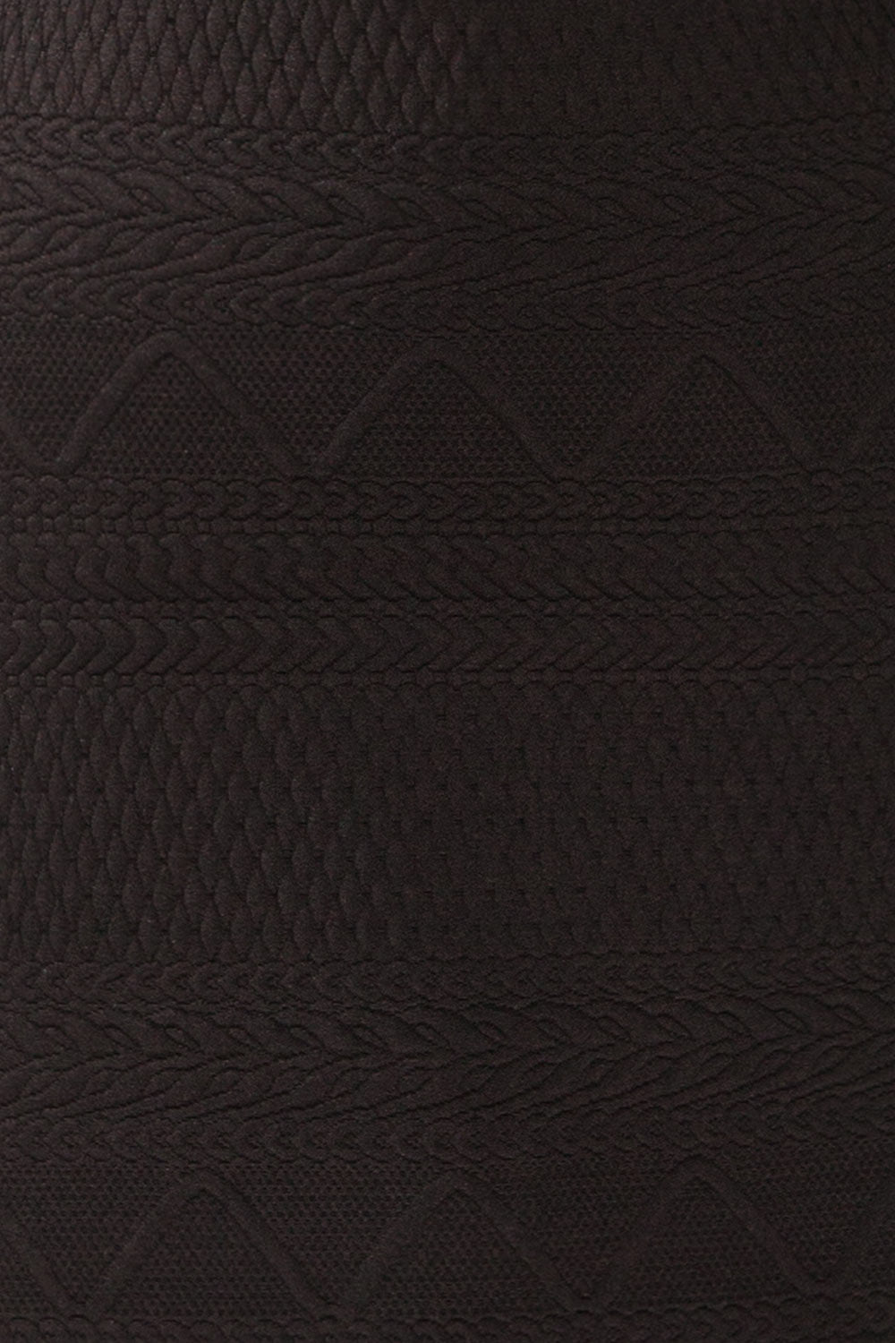 Set Ronda Black Crop Top & Skirt Set | La petite garçonne fabric