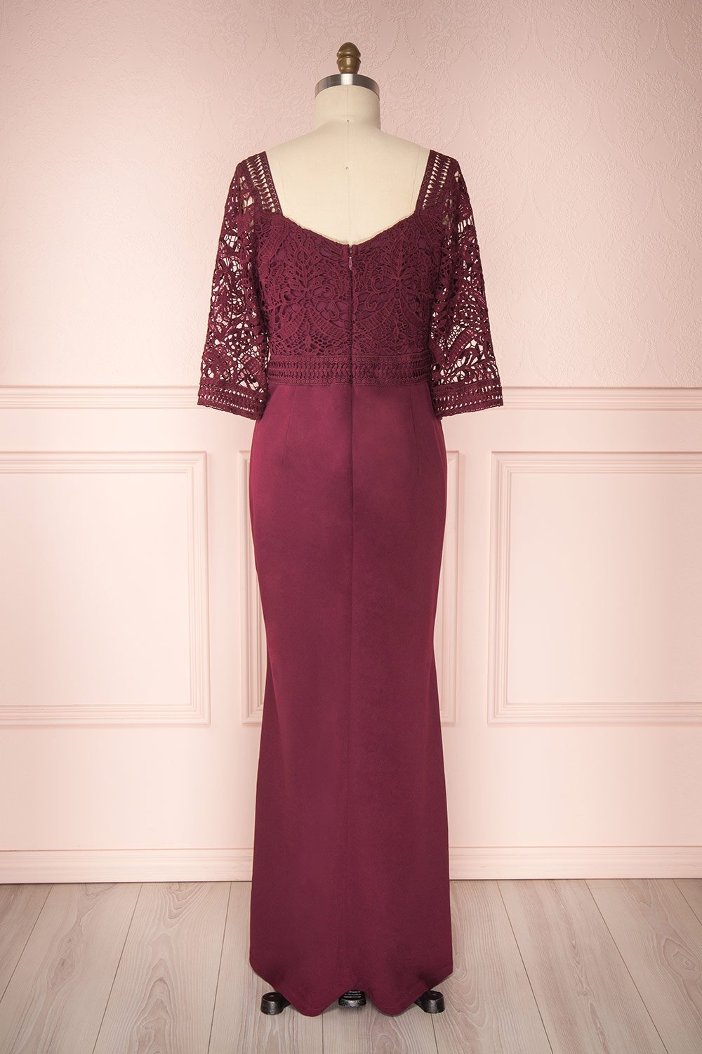 Shafie Garnet | Plus Size Burgundy Dress