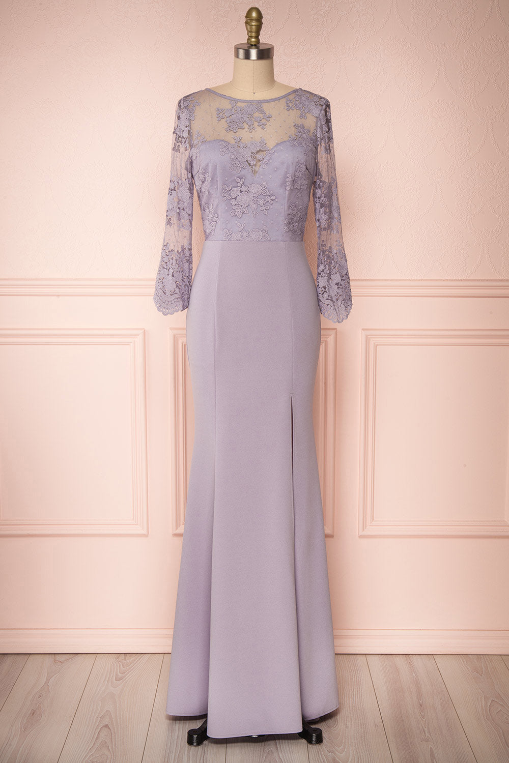 Shimi Grey Floral Mermaid Gown | Boudoir 1861 front view