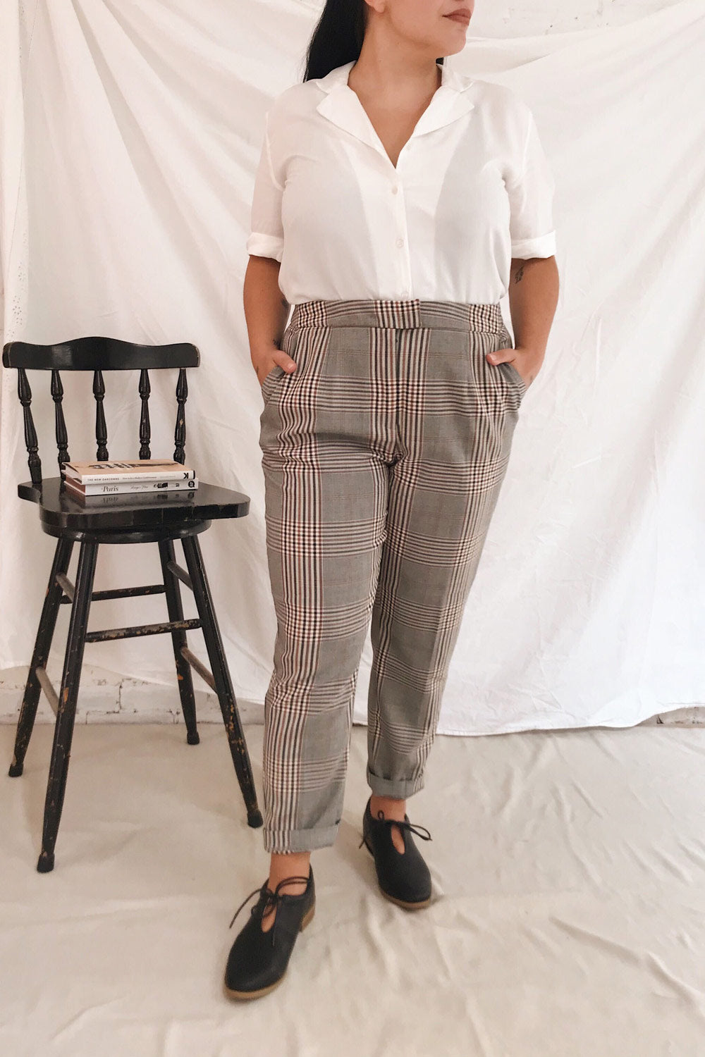 Soresina White Short-Sleeved Shirt | La petite garçonne model look