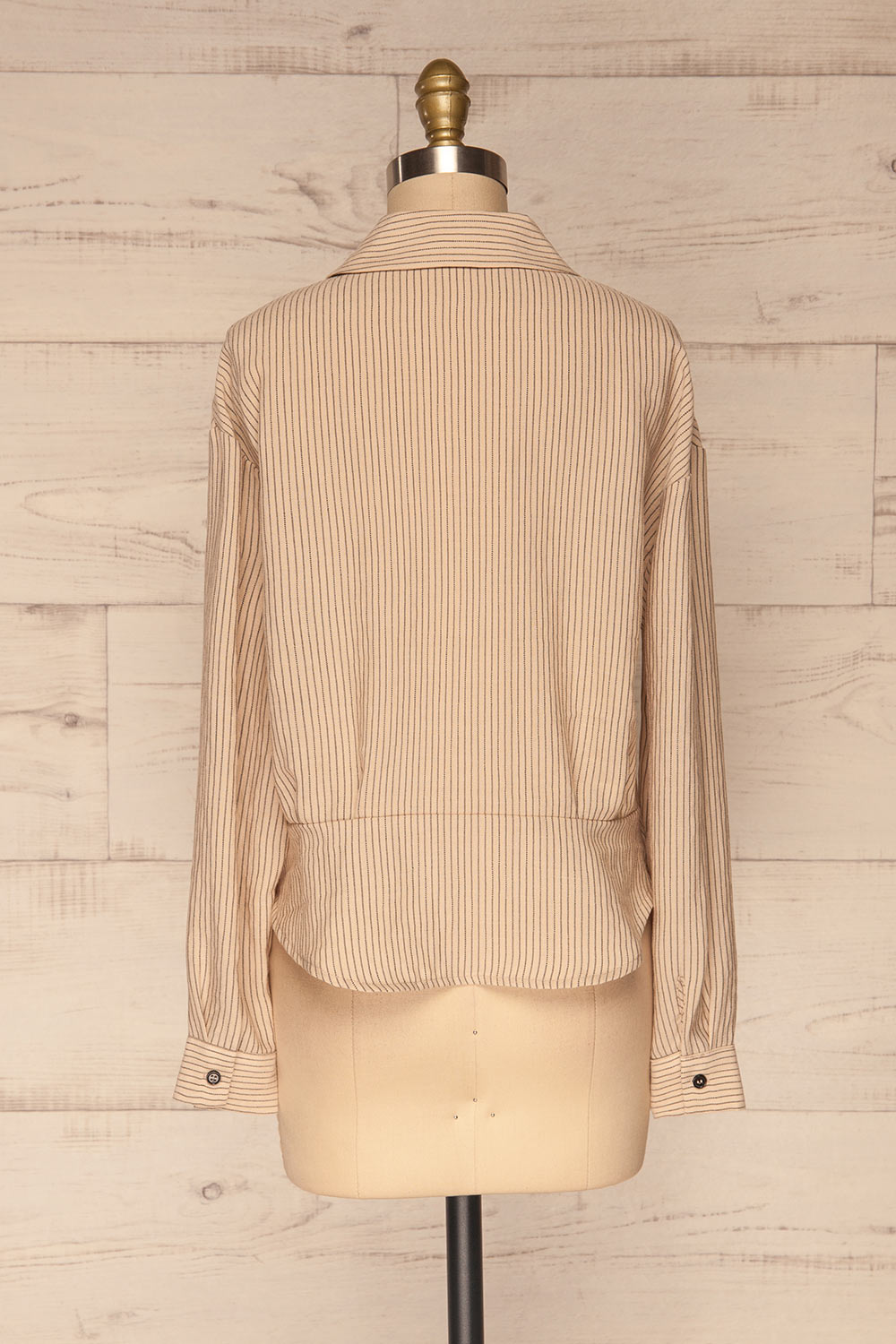 Sucumbios Sand Black Lined Bouse | La petite garçonne back view