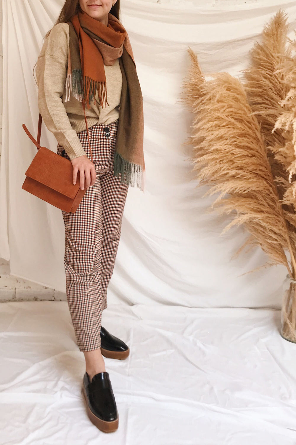 Ailleurs Colourful Soft Knitted Scarf | La petite garçonne model look