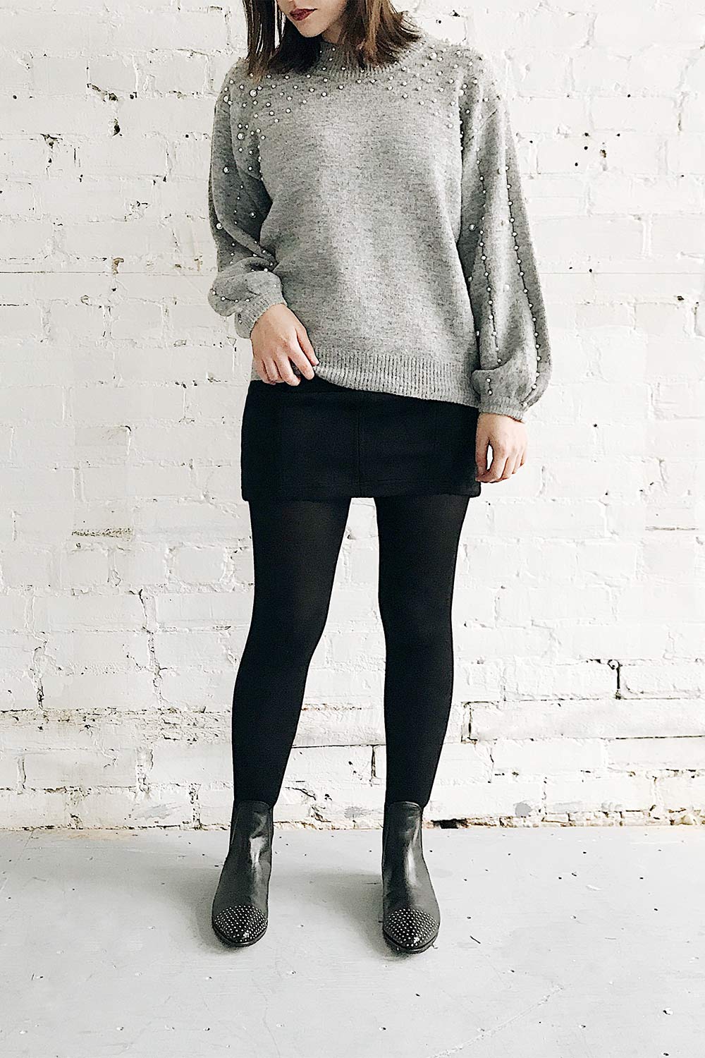 Krasica Black Faux Suede Mini Skirt | La Petite Garçonne 10