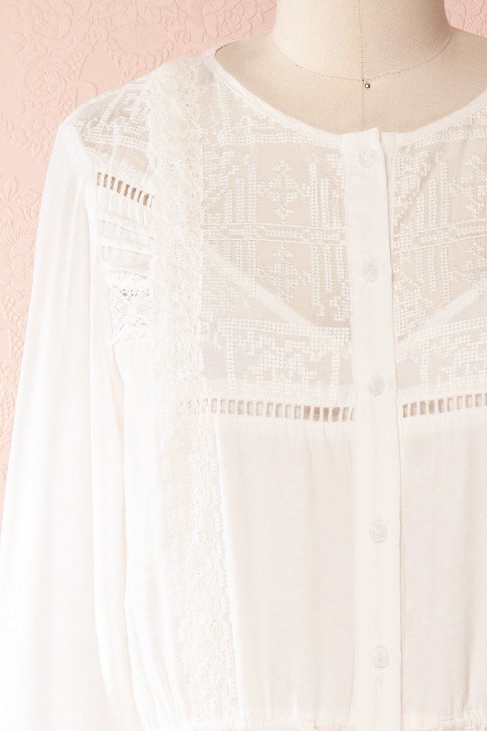 Tandice White Victorian Inspired Midi Dress | Boudoir 1861