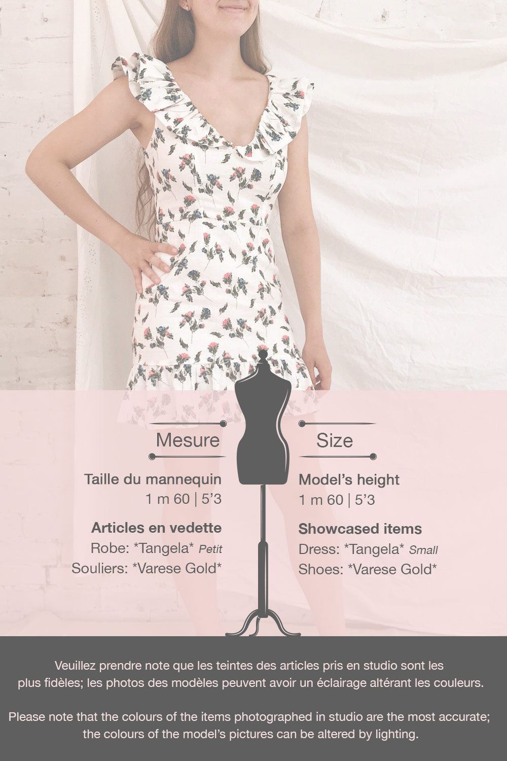 Tangela White Floral Short Dress w/ Frills | Boutique 1861 template