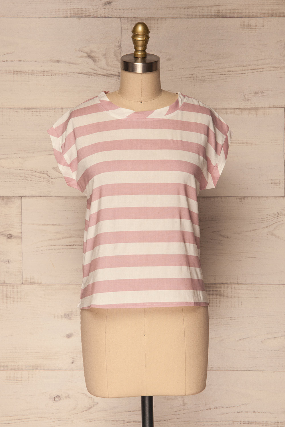 Tbilissi Loose Pink Lilac Striped Sleeveless Top | La Petite Garçonne