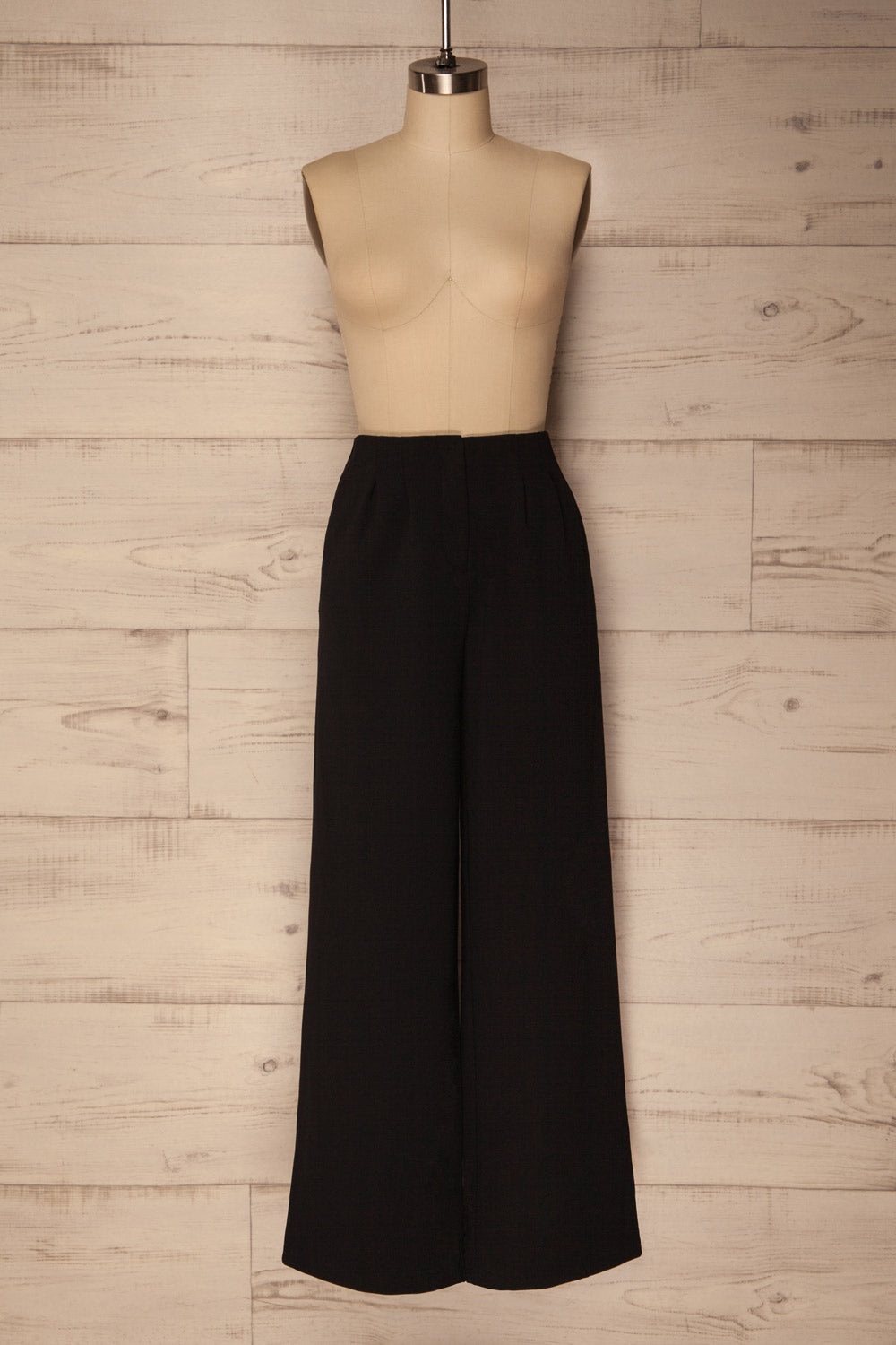 Teodone Black Wide Leg High Waisted Pants | La Petite Garçonne