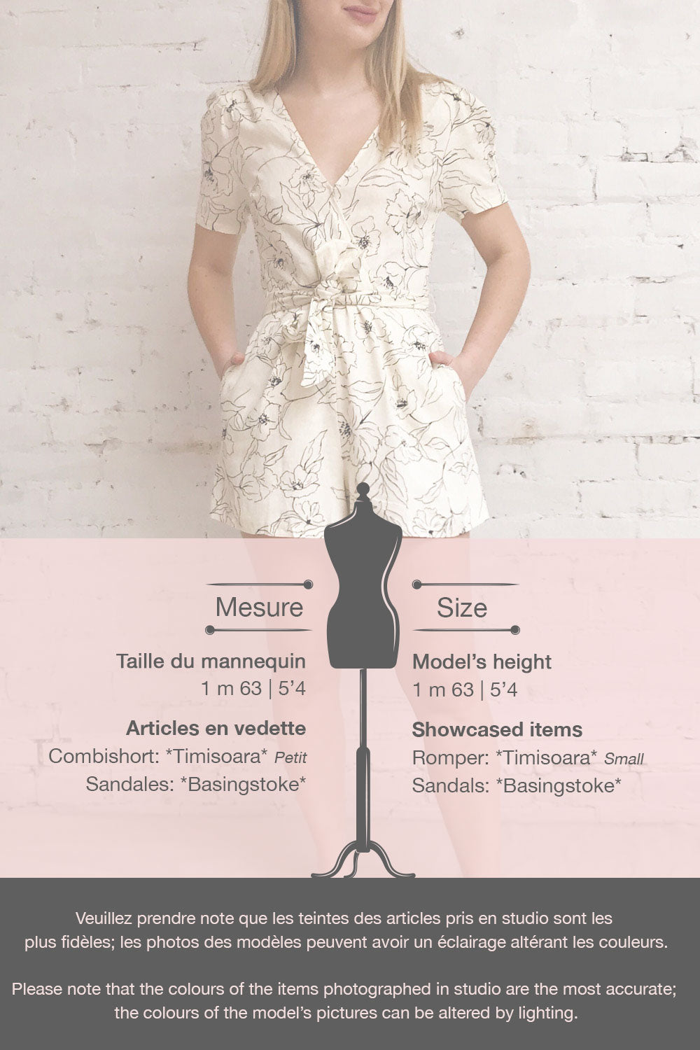 Timisoara Cream Floral Wrap Romper | La petite garçonne template