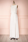 Timothea Ivory Bridal Maxi Dress w/ Lace Top | Boudoir 1861 side view