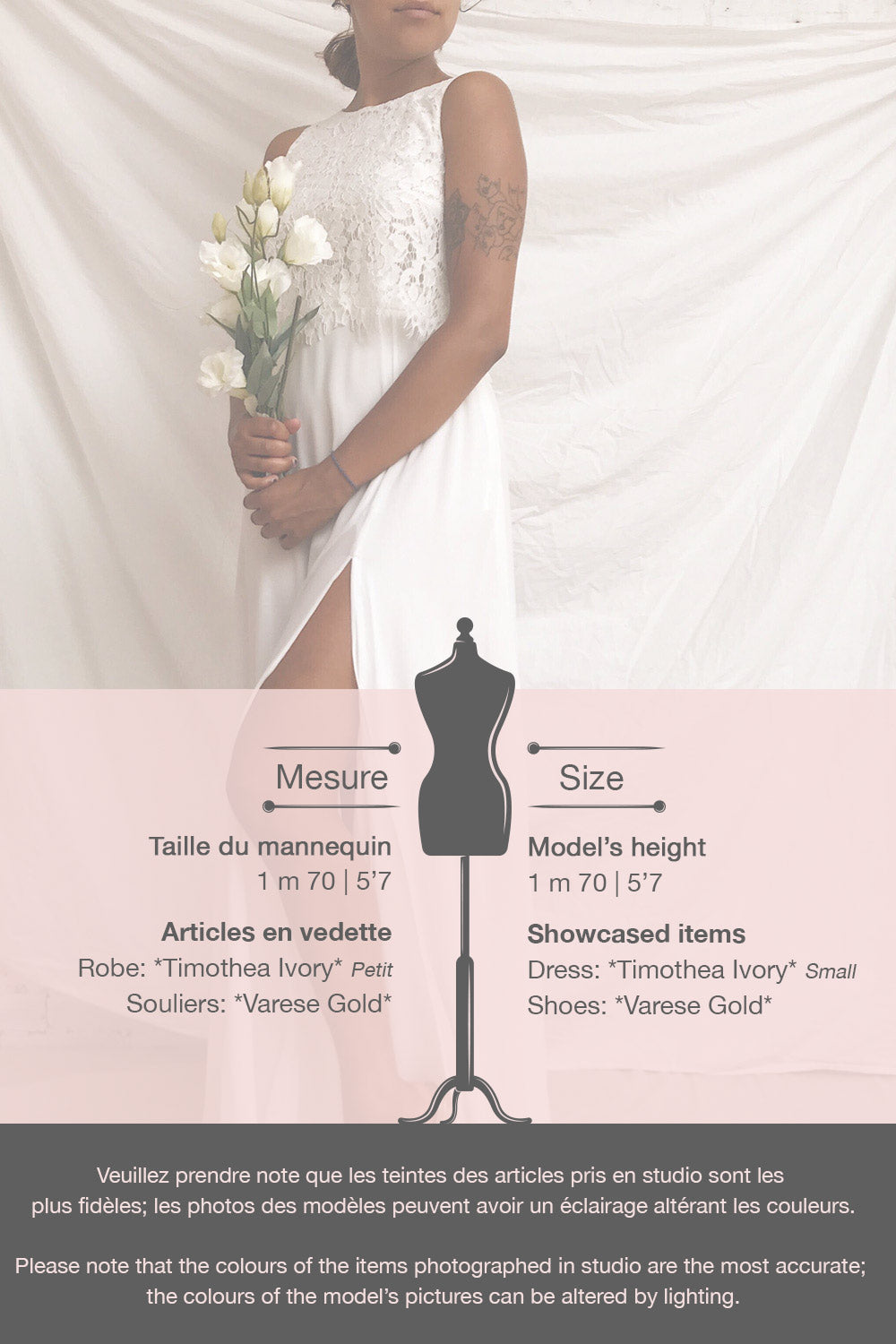 Timothea Ivory Bridal Maxi Dress w/ Lace Top | Boudoir 1861 template