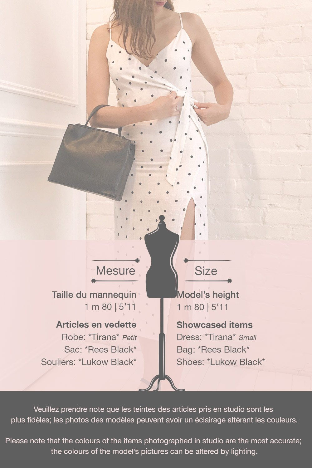 Tirana White Polka Dot Wrap Dress | La petite garçonne template