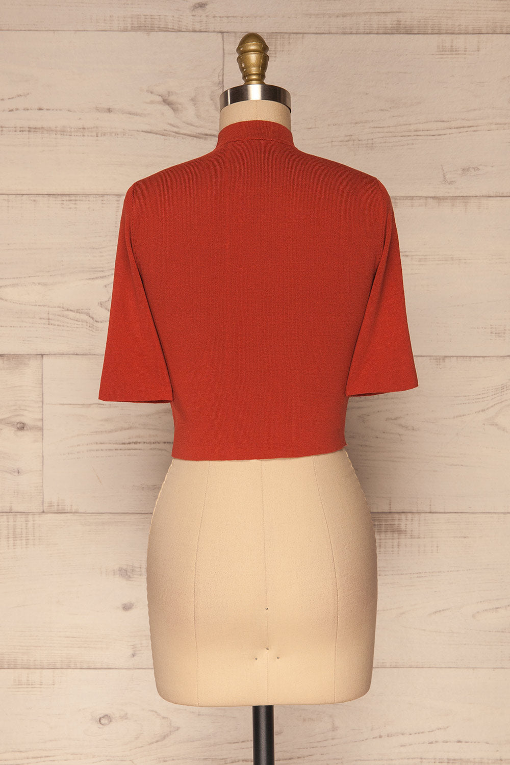 Tolka Paprika Crop Top | Haut Écourté back view | La Petite Garçonne