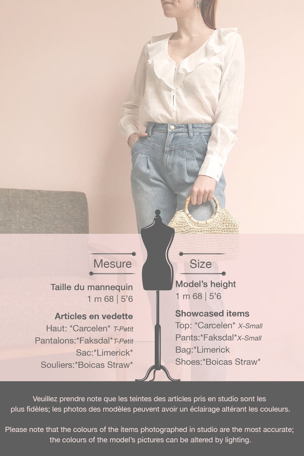 Carcelen White Ruffled Collar Blouse | La petite garçonne template