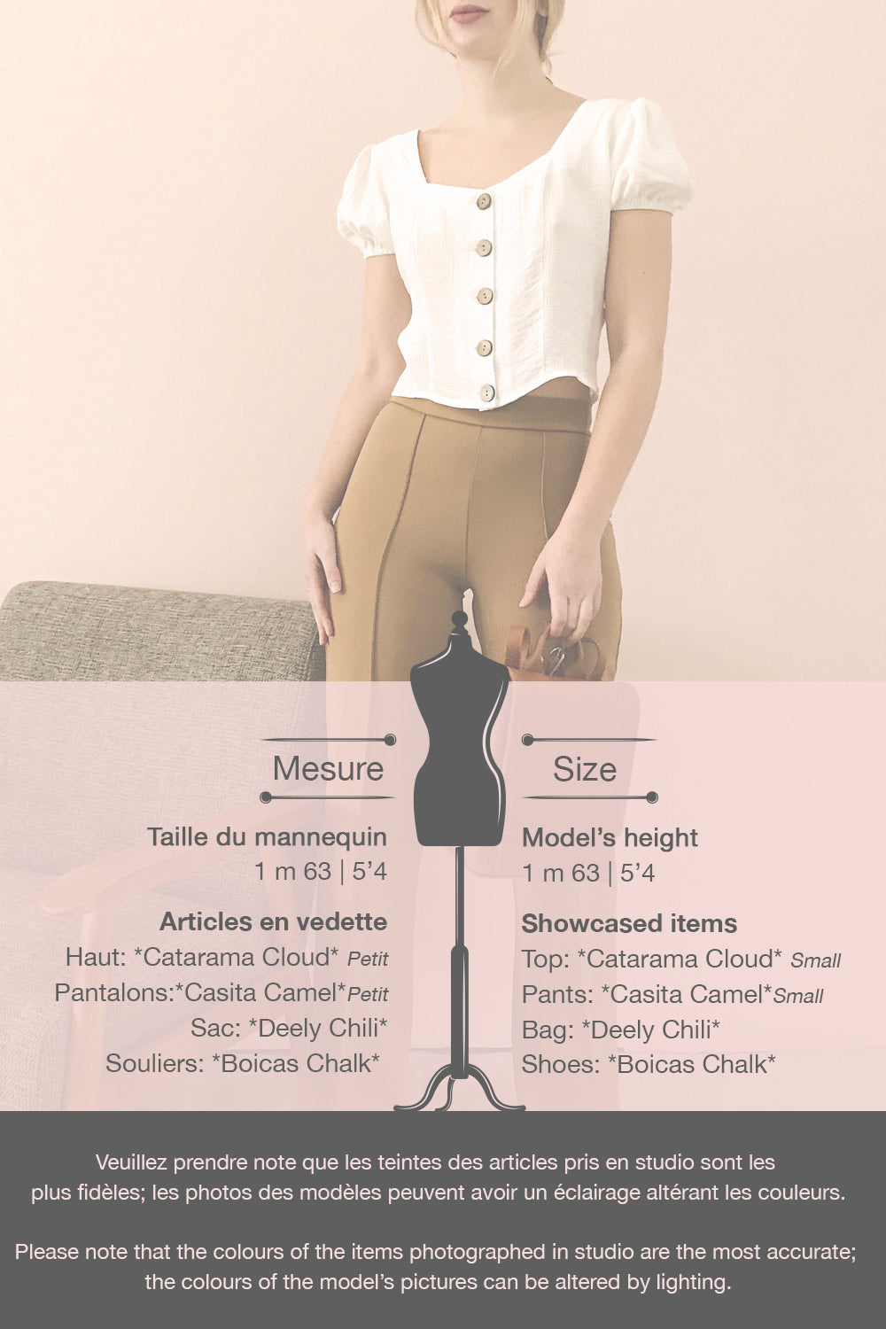 Casita Camel Light Brown High-Waisted Pants | La petite garçonne template