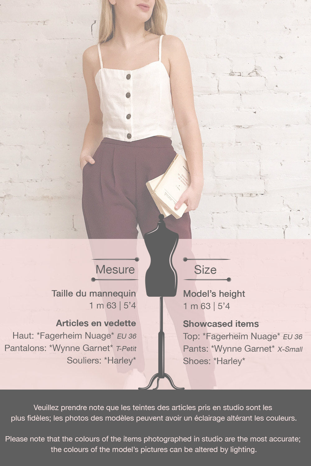 Fagerheim Mer Navy Blue Button-Up Crop Camisole | La Petite Garçonne template