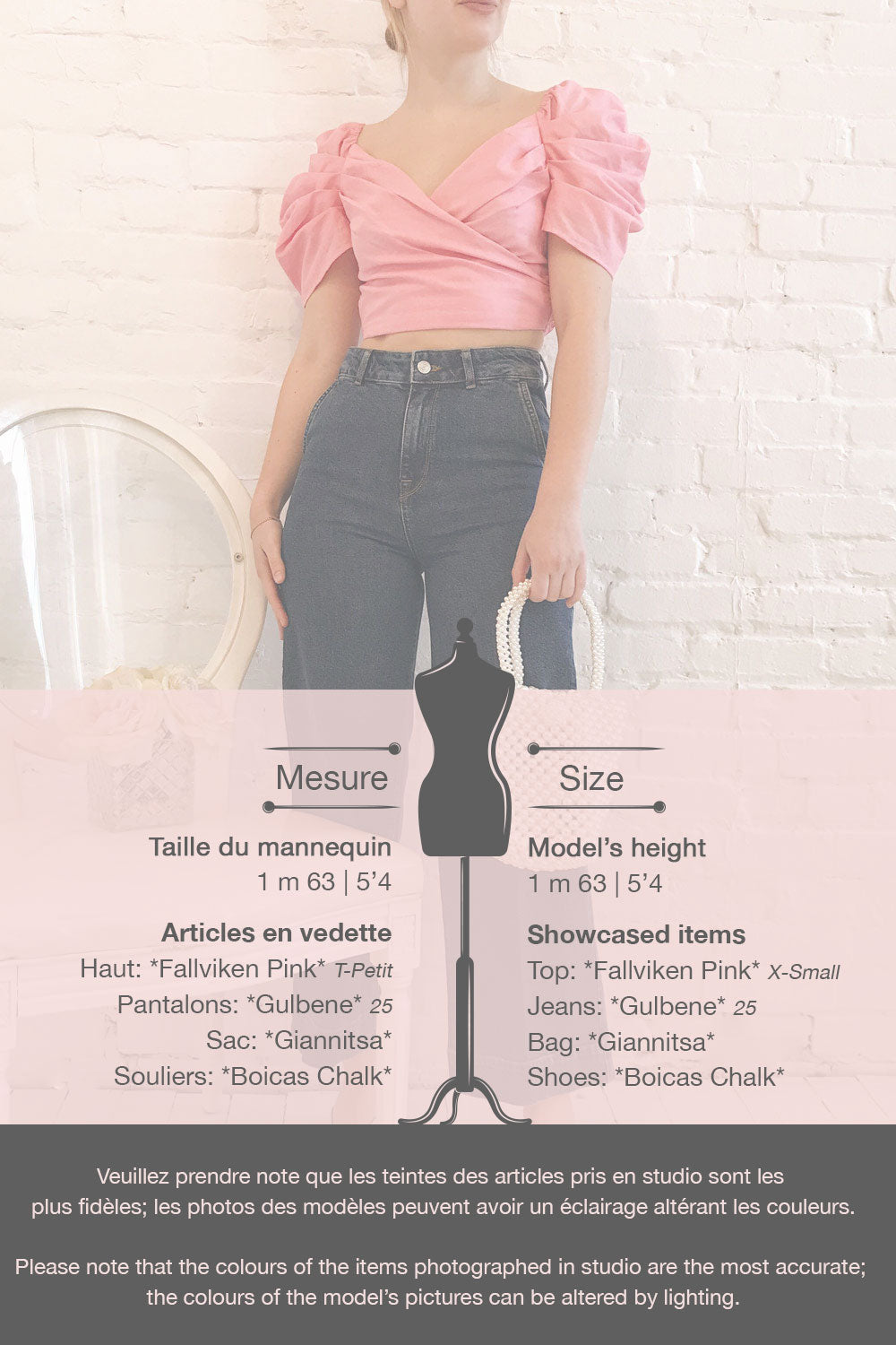 Fallviken Pink Crop Top w/ Puffy Sleeves | Boutique 1861 template