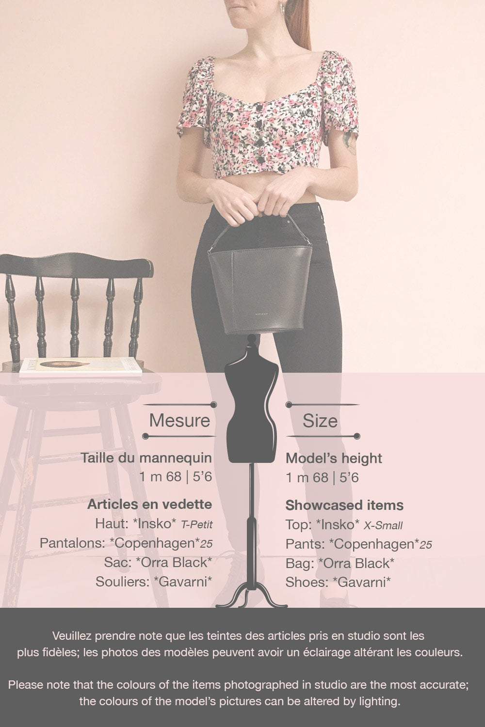 Insko Pink Floral Buttoned Crop Top | Boutique 1861 template