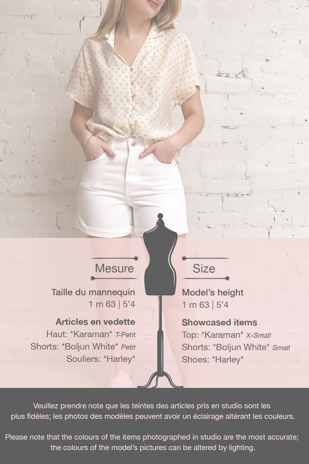 Karaman White & Yellow Polkadot Shirt | La petite garçonne template