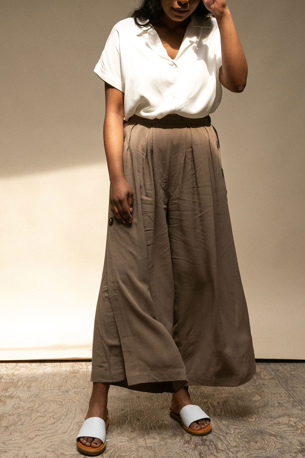 Kerion Petal Loose Pink Button-Up Shirt | La Petite Garçonne