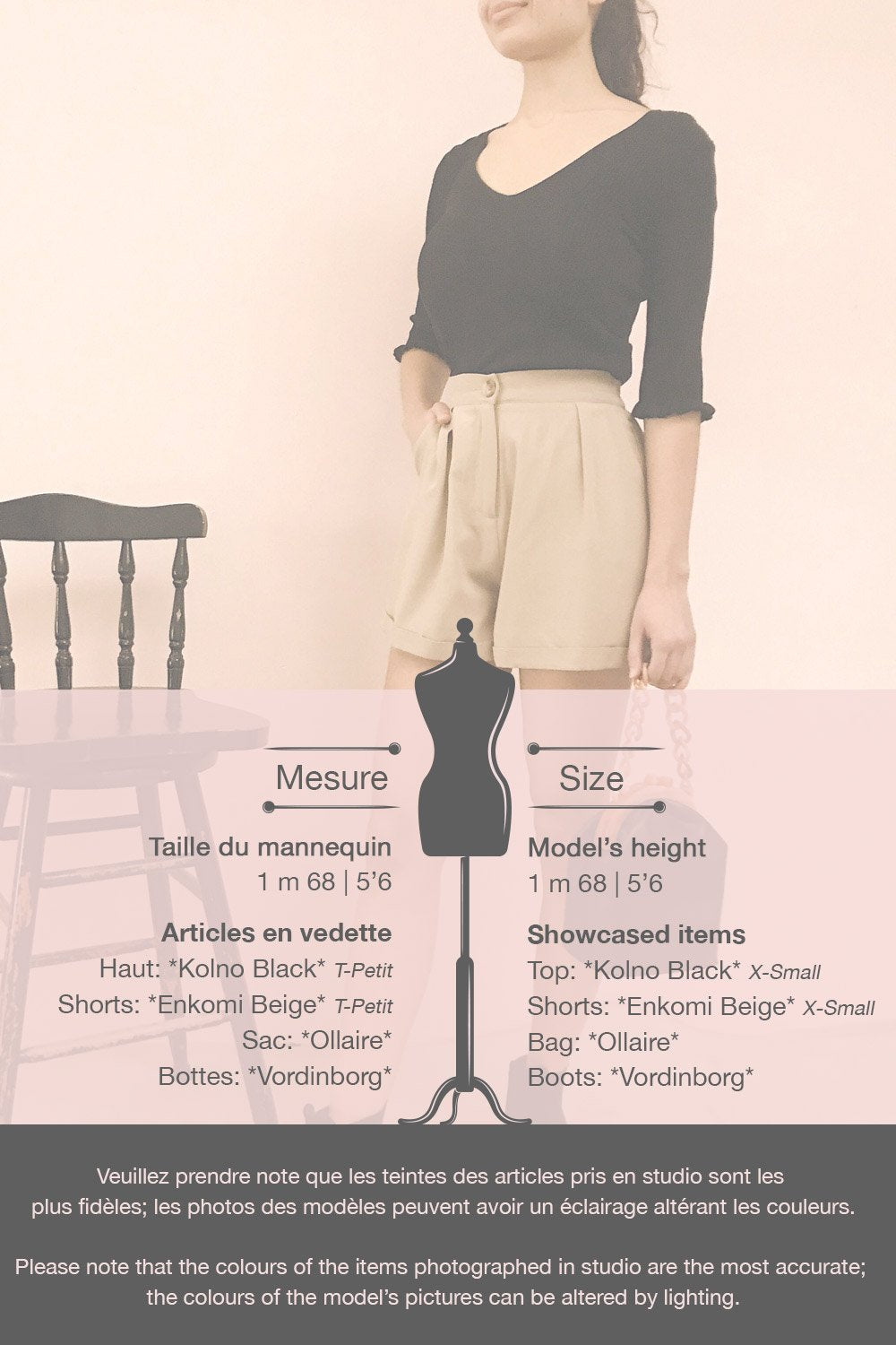 Kolno Black Ribbed Top w/ Half-Sleeves | La petite garçonne template