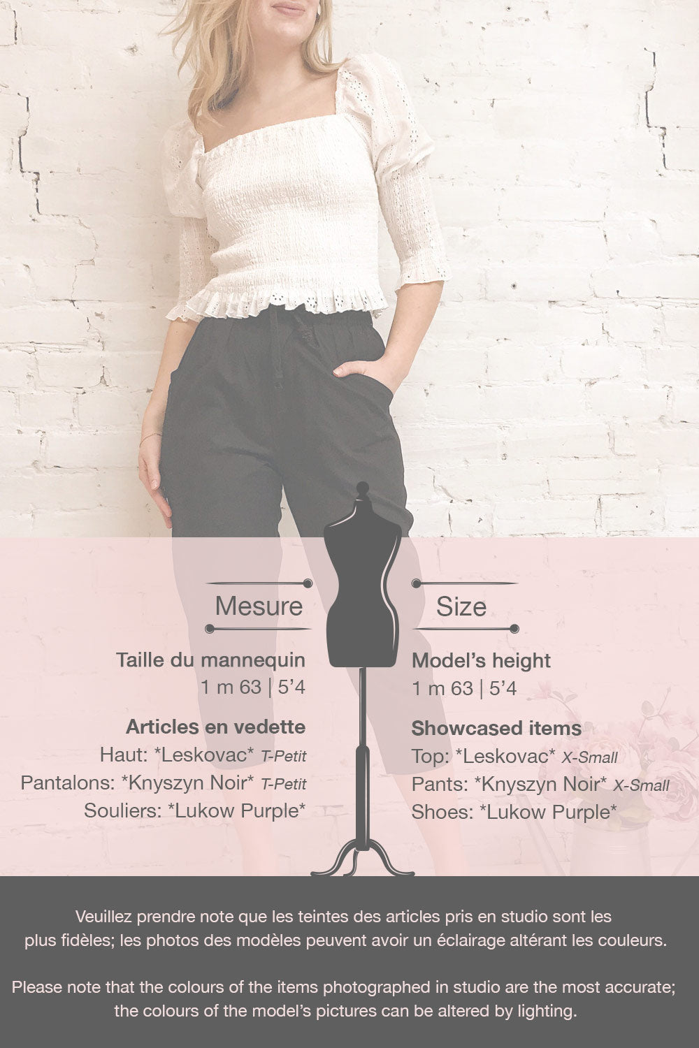 Leskovac White 3/4 Sleeve Openwork Crop Top | Boutique 1861 template